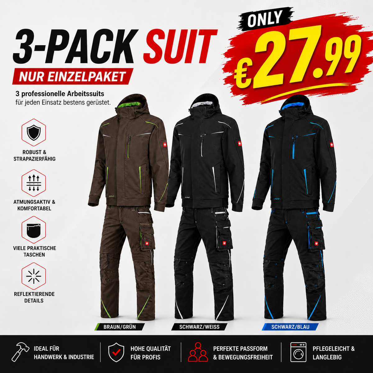 Premium Heavy Duty Workwear Jacket | Windproof & Sturdy for Jobsite & Outdoor