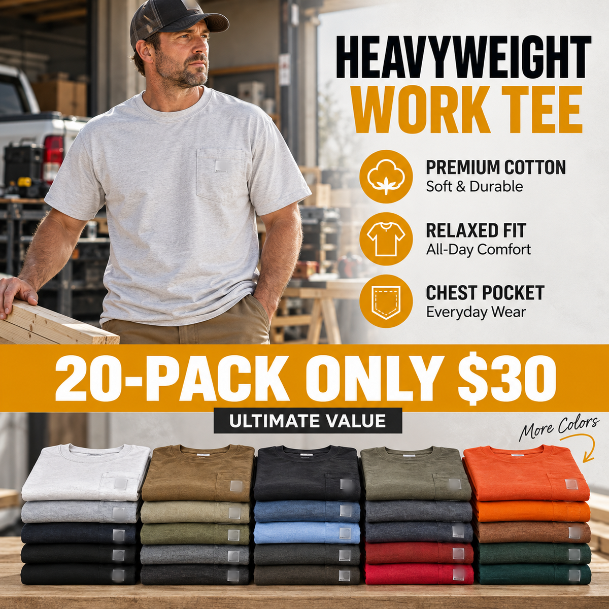 Minimal Relaxed Fit Solid Men's T-Shirt, Soft Skin-friendly