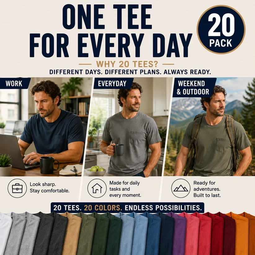Minimal Relaxed Fit Solid Men's T-Shirt, Soft Skin-friendly